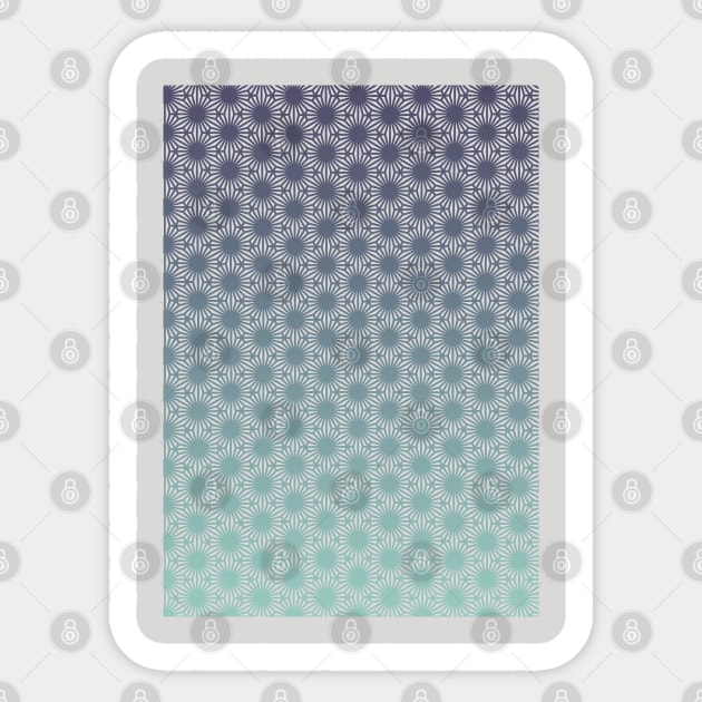 Hexagon flower geometric pattern Sticker by Blacklinesw9